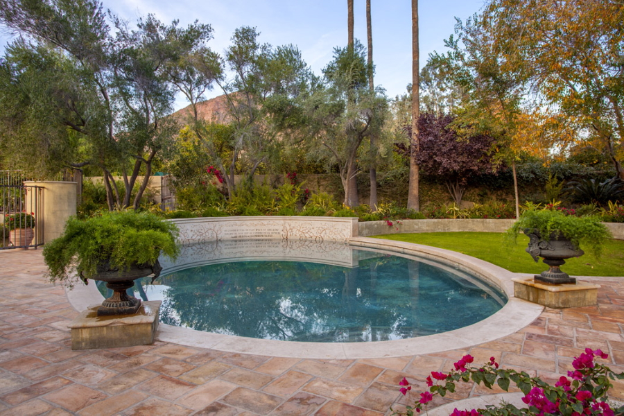 Oval-Shaped Swimming Pool